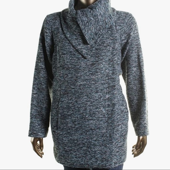 BB DAKOTA Teal Marled Knit Jacket - Picture 1 of 7